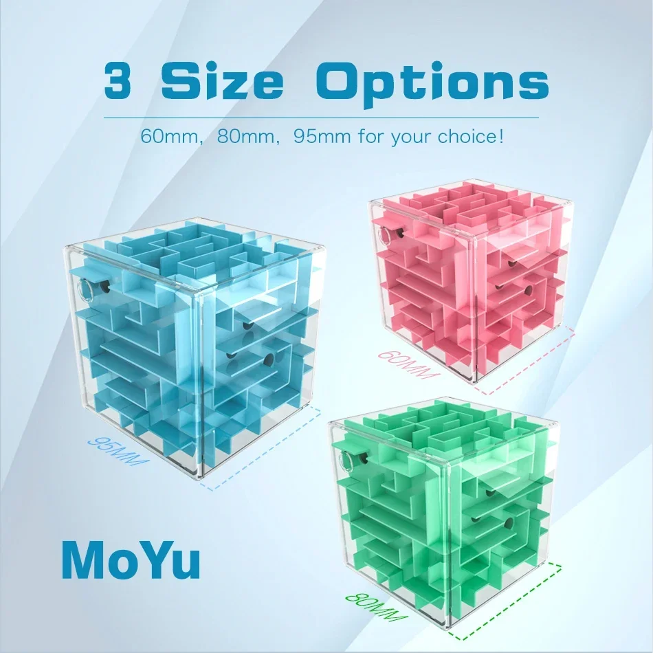 [Funcube] MoYu 3D Maze Cube Money Box Toy adatto a qualsiasi età educational Magic Cube Puzzle giocattoli intelligenti per regalo per bambini