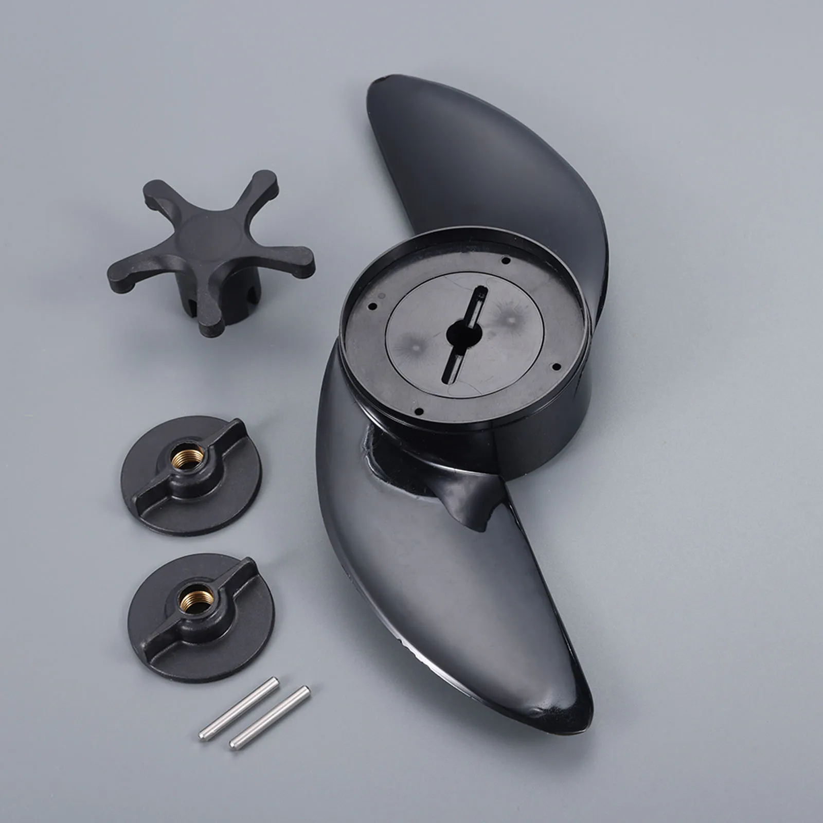 Plastic 2-Blade Propeller Electric Outboard Motor Prop for Boat Kayak Canoe Fishing Raft Dinghy for 28lb, 30lb and 34lb Motors