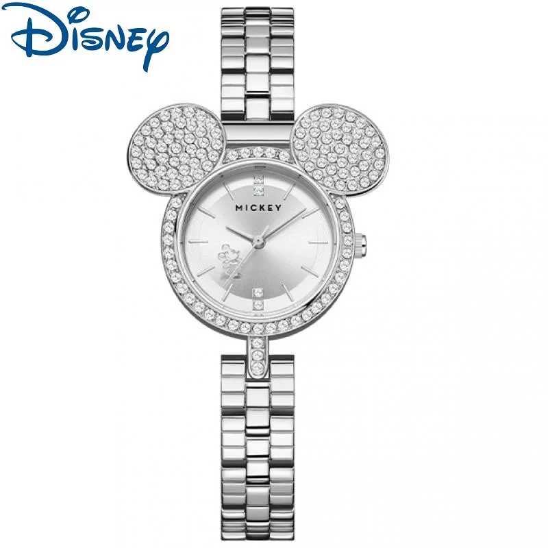 Disney For Women Watch Mickey Mouse Toodles Cartoon Bling Rhinstone Lady Fashion Quartz Wristwatch 2024 New Female Reloj Hombre