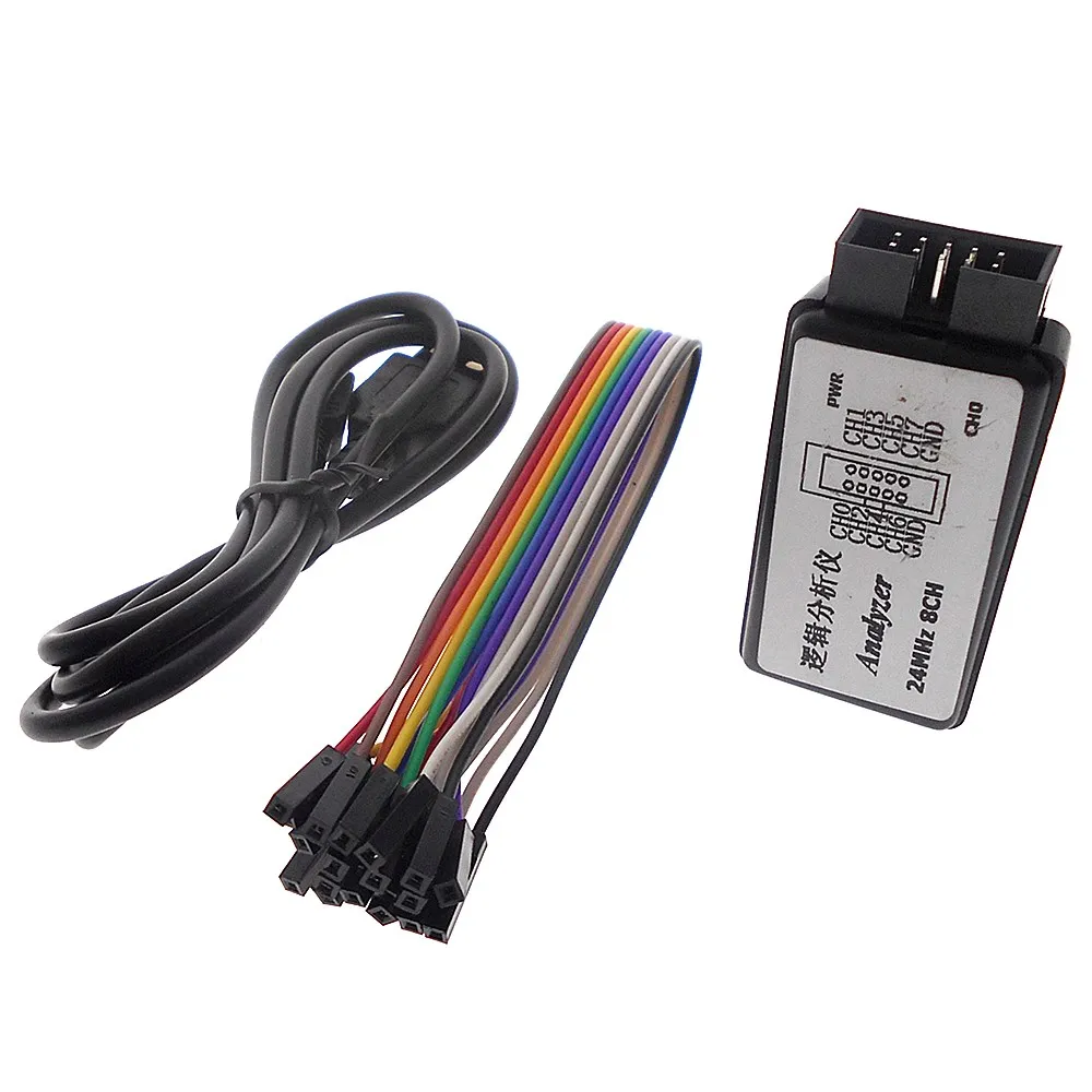 24MHz 8CH USB logic analyzer MCU suitable for ARM FPGA debugging tool 24M sampling 8 channels