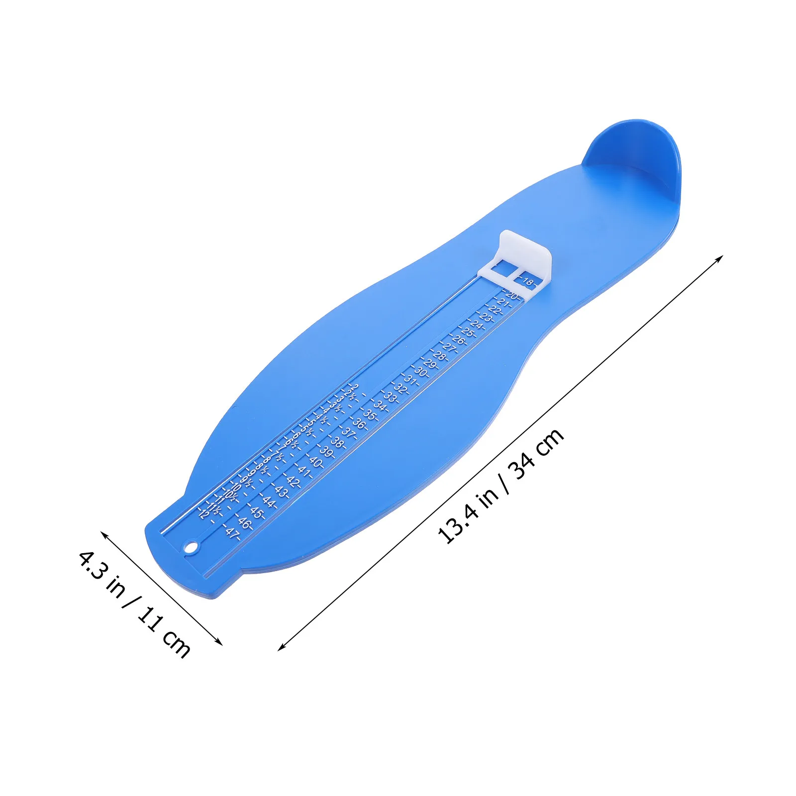 1Pcs Foot Measuring Device Uk Eu Adult Foot Length Gauge Convenient Lightweight Adult Feet Measuring Ruler Tape Measure Accurate
