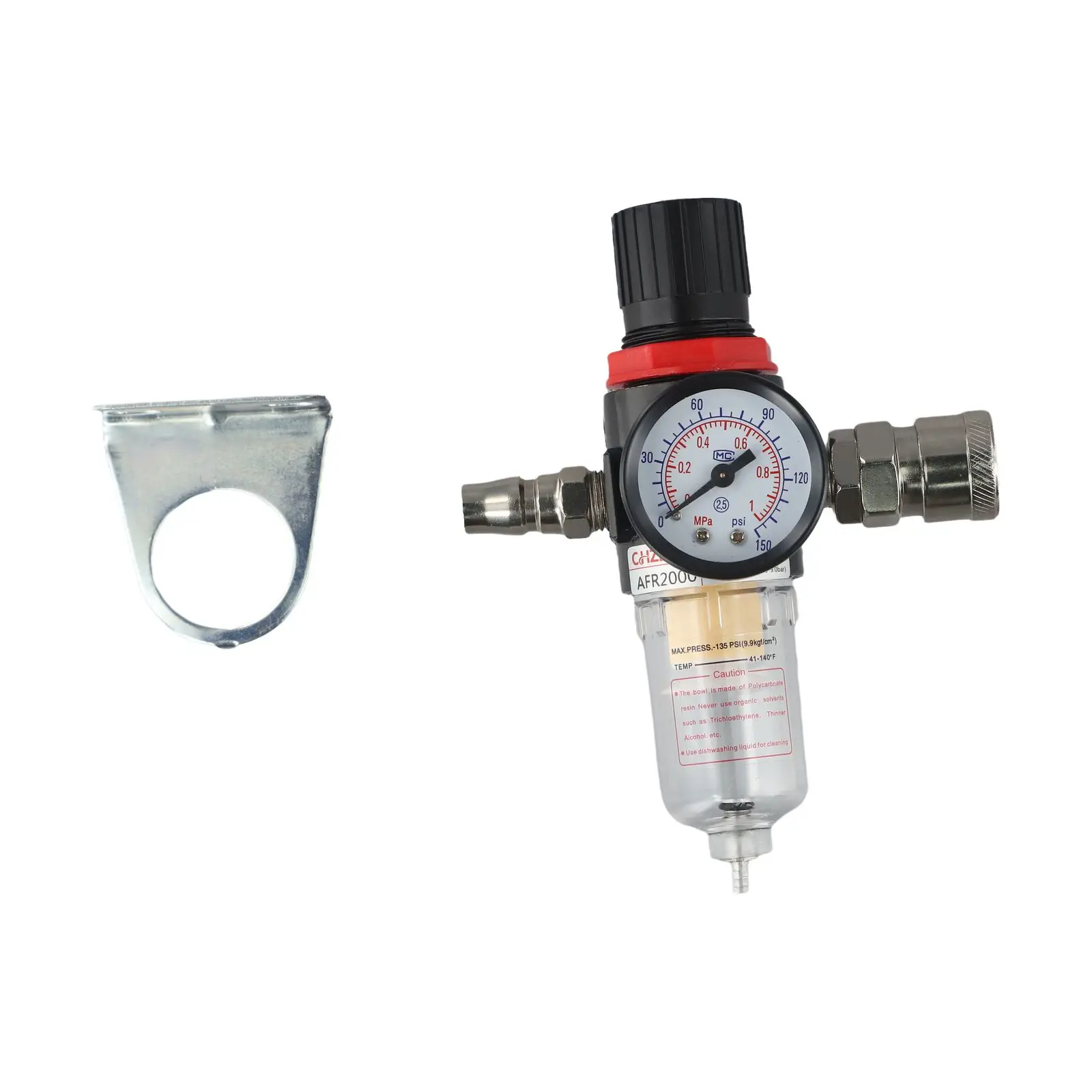 For Industrial Use Air Pressure Regulator 1 4 Air Filter 1 4 Stable Outlet Pressure For Compressed Air Systems