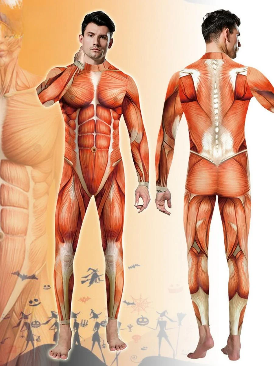 

New loween Performance Suit Muscle Line Onesie Tight Pants Stage Costume ular Polyester Material Women's Faion