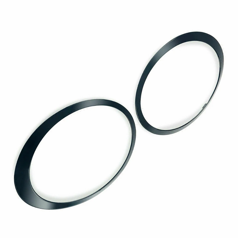 2pcs Car Headlight Trim Rings Glossy Black Left Right 51137149905 51137149906 For Mini Cooper 2007-2015 Car Styling Accessories