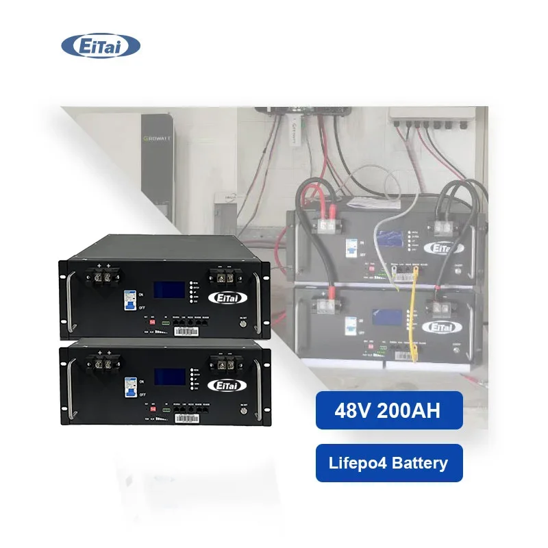 Intelligent Monitoring Customization A-Grade 5Kw 10Kw 48V 100Ah Lifepo4 200Ah Battery With Bms