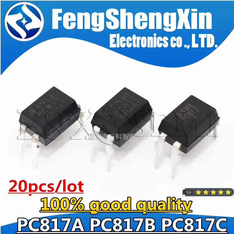 20pcs/lot PC817B DIP-4 EL817B PC817-B PC817 IC 817B PC817A PC817C 817A 817C