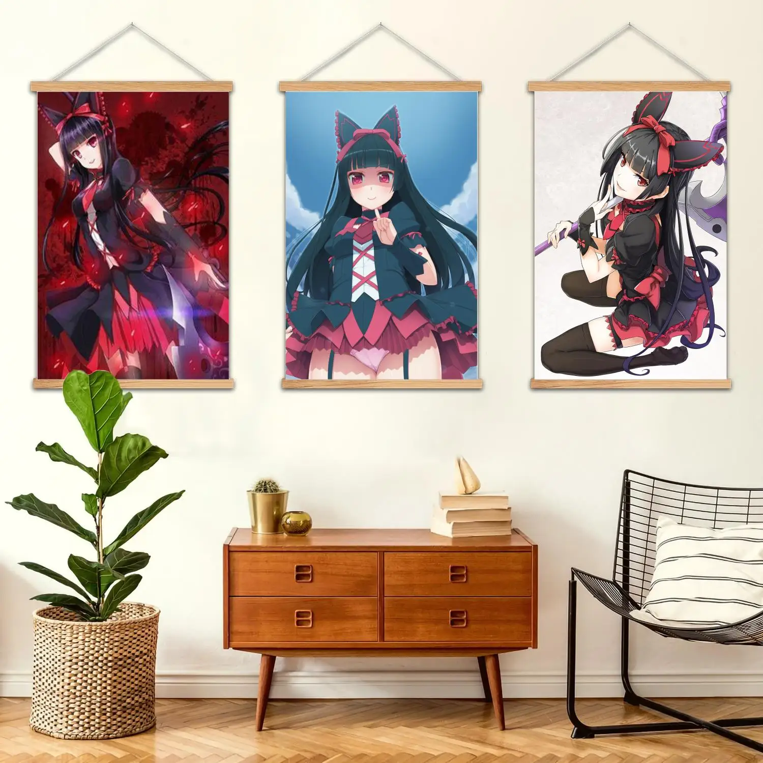 gate jieitai kanochi Framed Wall Painting Canvas Art Poster and Wall Art,  Modern Family Bedroom Decor,Decorative painting