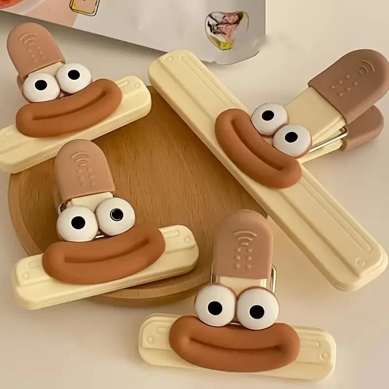 

6 Pcs Creative Snack Sealing Clip Food Preservation And Moisture-Proof Sealing Clip Multifunctional Office Long Tail Clip