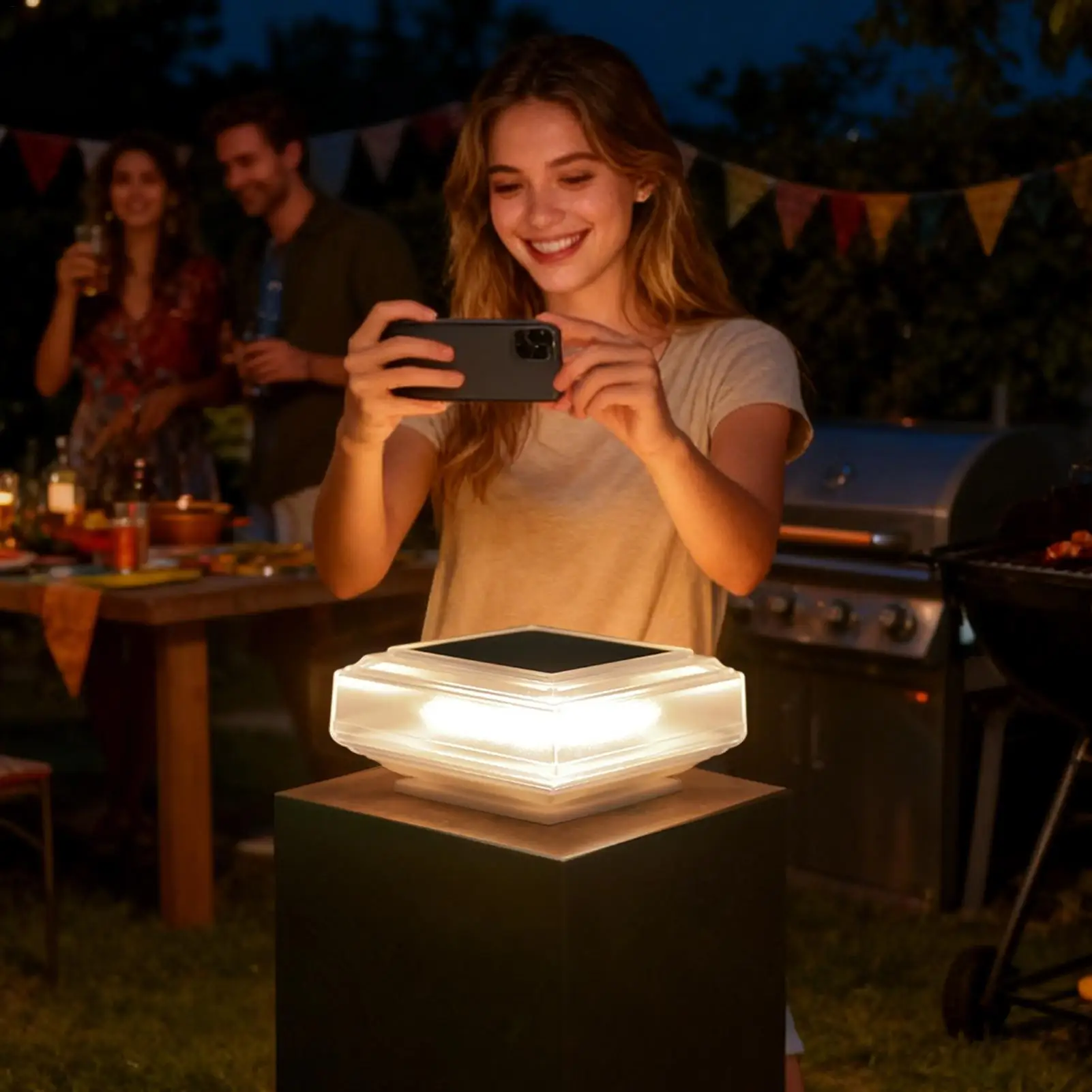 

Уличные фонари на столбе, декоративные водонепроницаемые бра на солнечных батареях, уличные фонари для улицы, рождественского двора, крыльца, патио