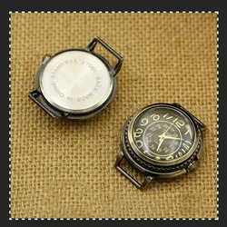 Diy Personality Ancient Bronze Watch Header Gold digital display watch dial Table Core Watchband watch face Accessories Wholesal