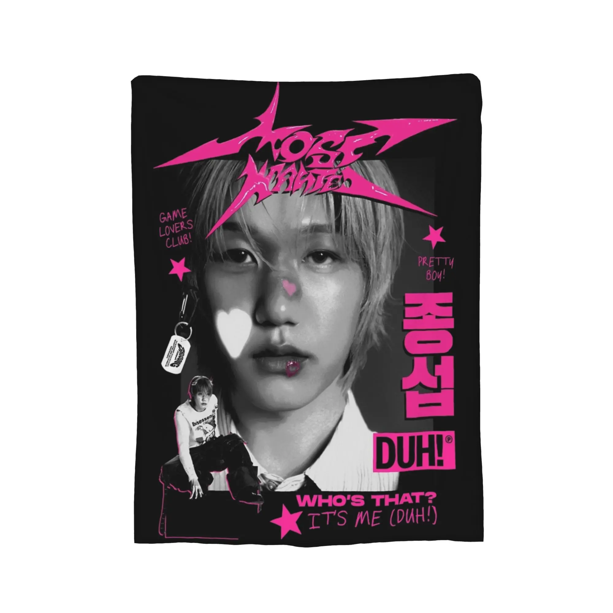 P1Harmony Jongseob Most Wanted World Tour Duh Blankets Fleece Summer Warm Throw Blankets for Sofa Bedroom Bedspreads