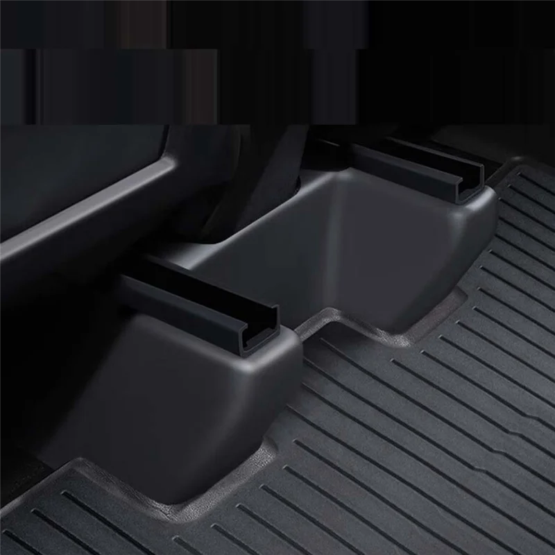 

3PCS For Tesla Model Y Car Under Seat Corner Guard Rear Seat Slide Rail Protector Cover Anti-Kick Decor Protection Shell Parts