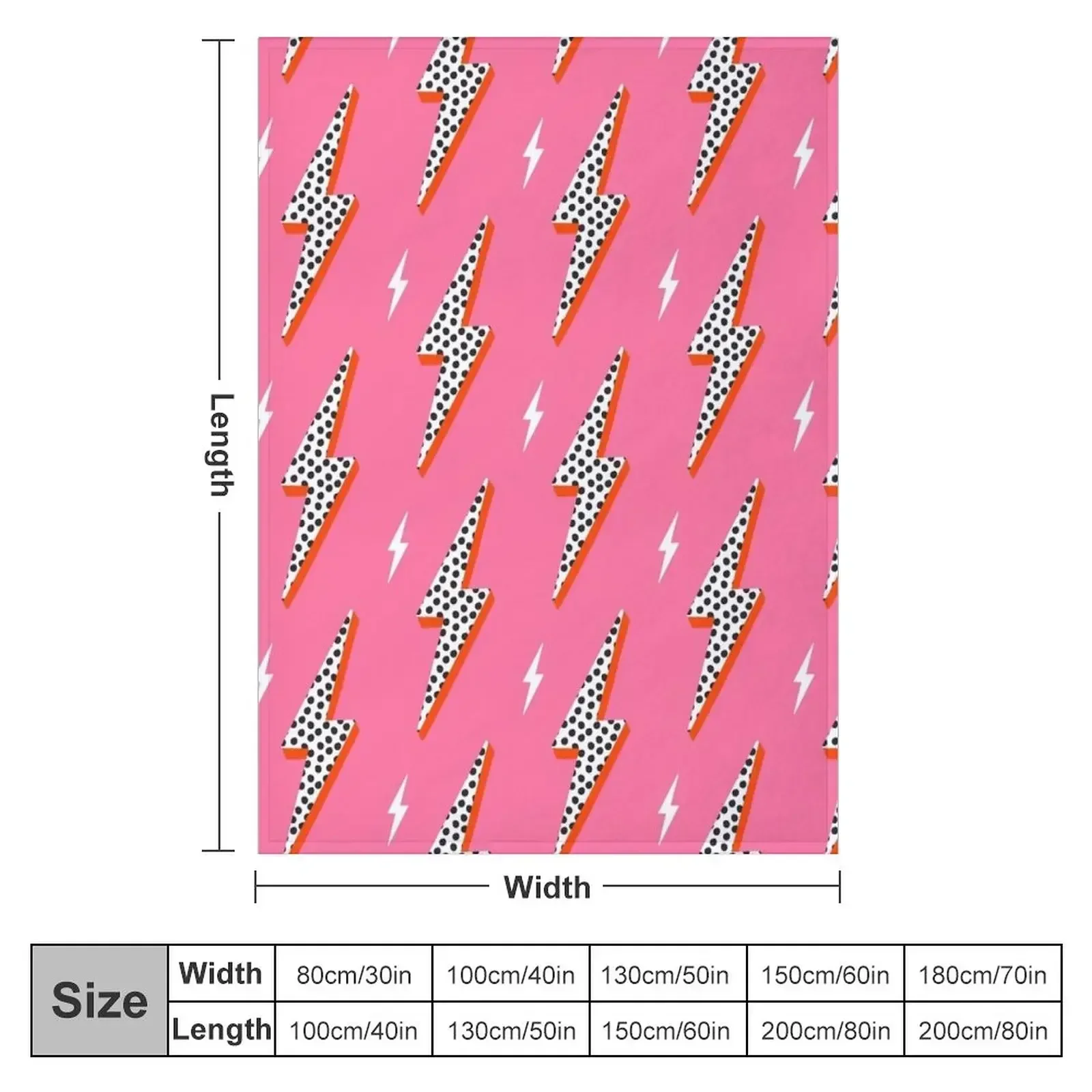 Lightning bolt thunder flash preppy pink Throw Blanket For Sofa Thin Kid'S Blankets