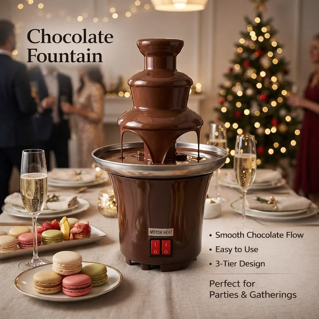 3-Tier Electric Chocolate Foun - огляд і ціна Chocolate Fountain Commercial