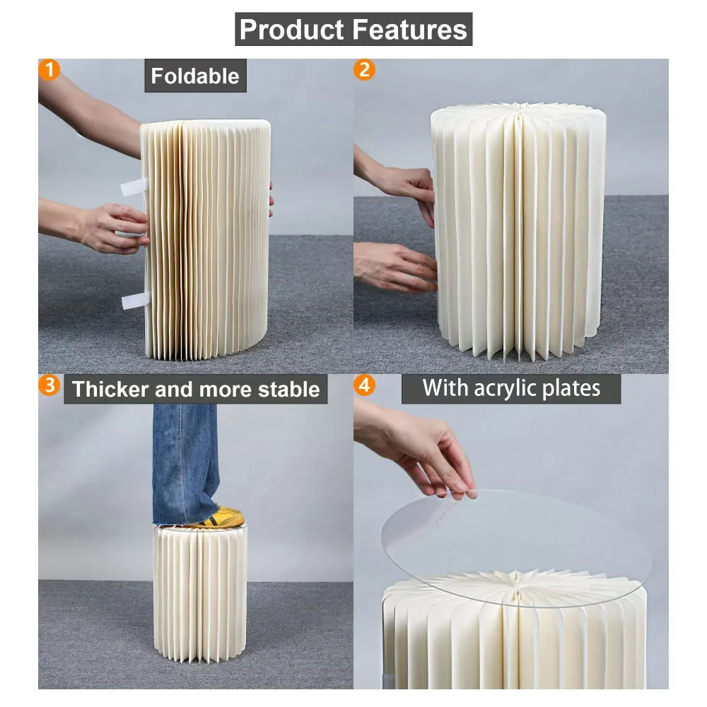Centerpieces Cardboard Vases Foldable Cardboard Display Columns Stand for Wedding Birthday Party Backdrop Cupcake Decorations