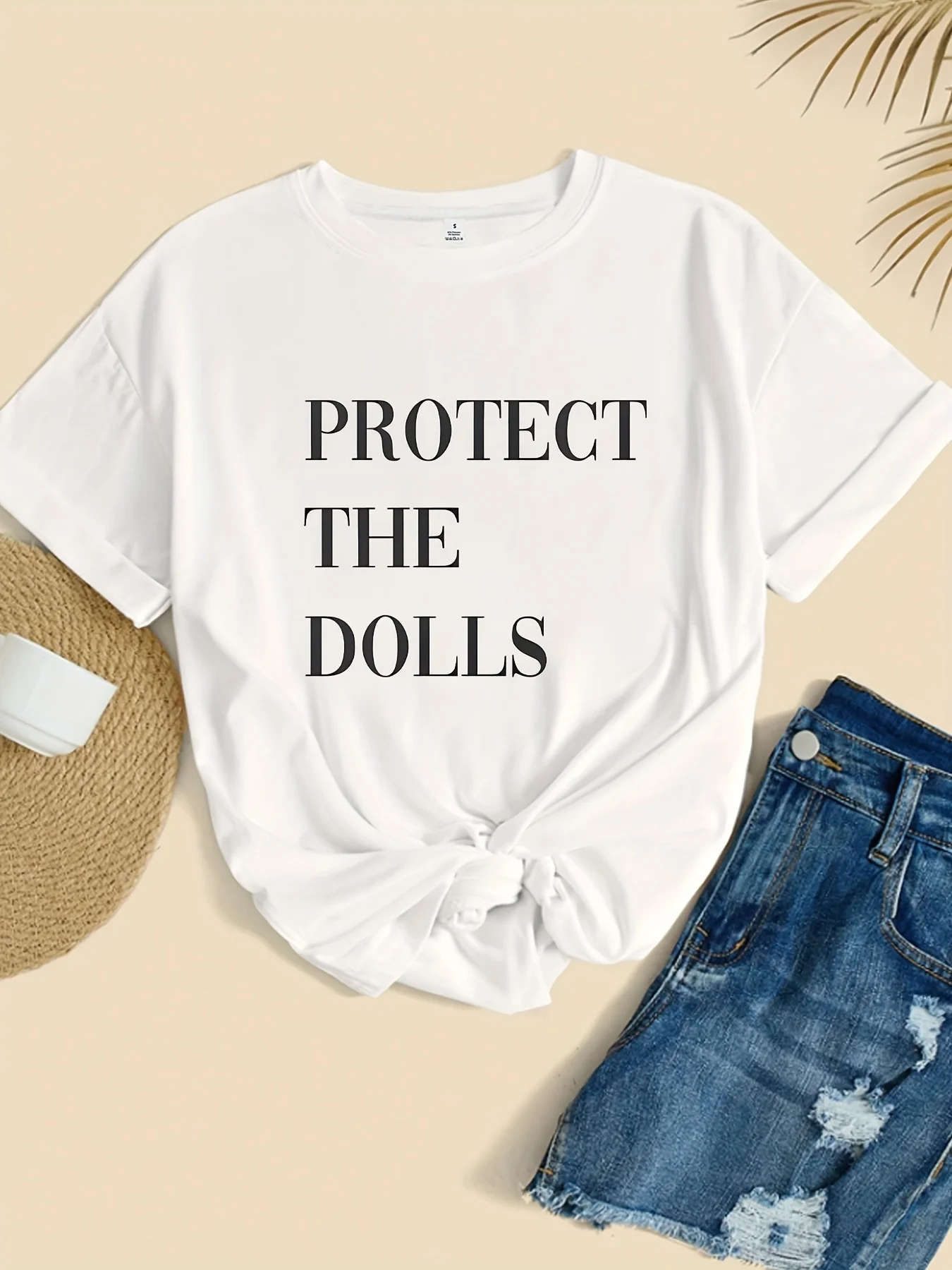 

【0974】Женская футболка больших размеров с круглым вырезом и короткими рукавами, эластичными полурукавами и модными принтами