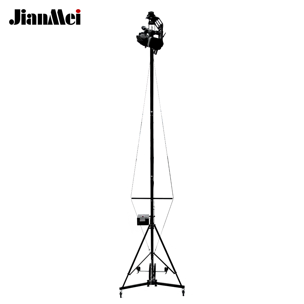 XF64-4m Portable Camera Crane Jib With Electric Pan-Tilt Rotation Stabilized Shooting For DSLR Cameras