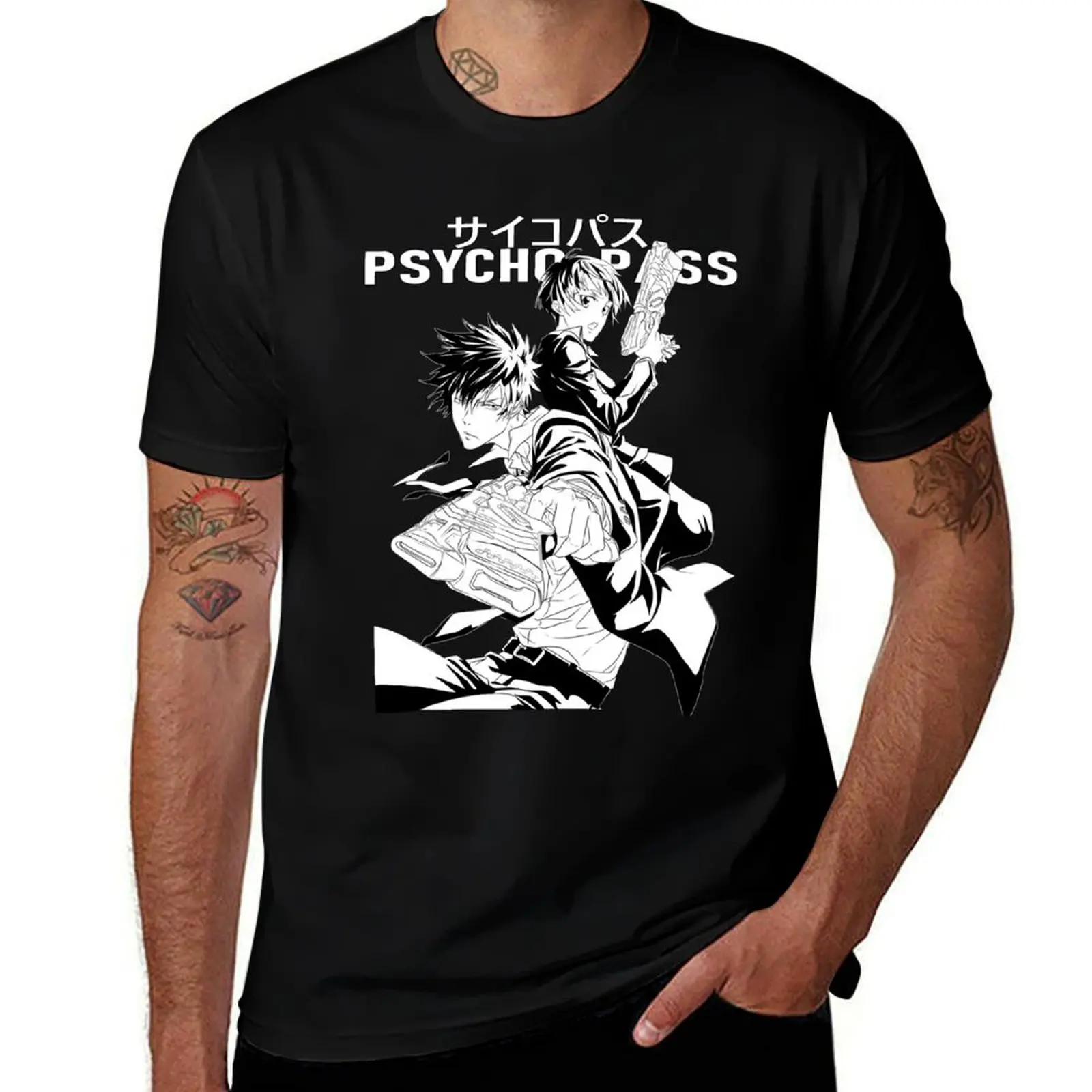 

PSYCHO-PASS T-Shirt T-shirts oversize street wear korean fashion tees men t shirts high quality