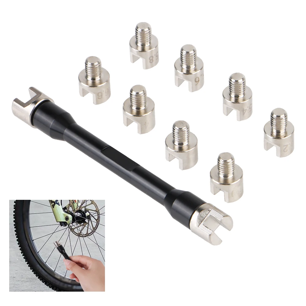 

For Most Motorbikes Bicycles Repair Tools Handle Repair Tool Motorcycle Spoke Wrench Set 10pcs Hardened Tips 5.0~6.8