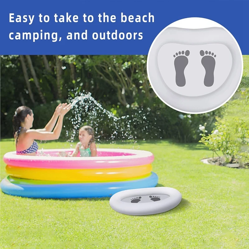 Inflatable Pool Foot Bath, Foot Bath For Pool Entrance Ladder,Swimming Pool Cleaning Feet, Above Ground Pool Accessories