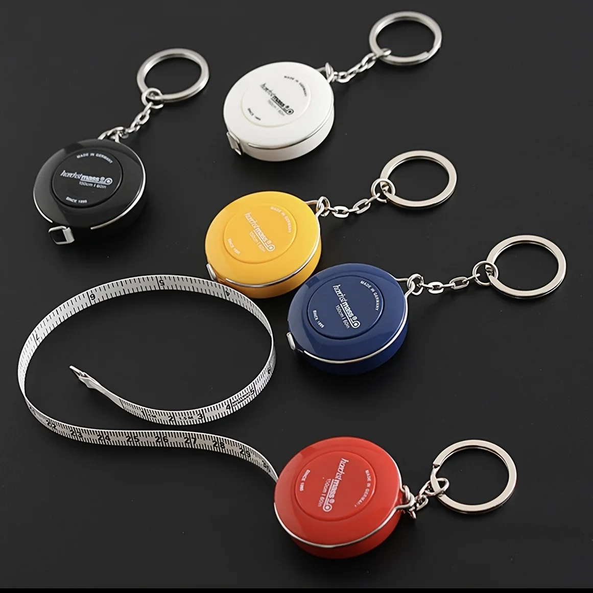 

1pc 60in/1.5m Measuring Tape With Keychain Dual Sided Flexible Ruler Measuring Tape For Body Fabric Measure Clothes Sewing