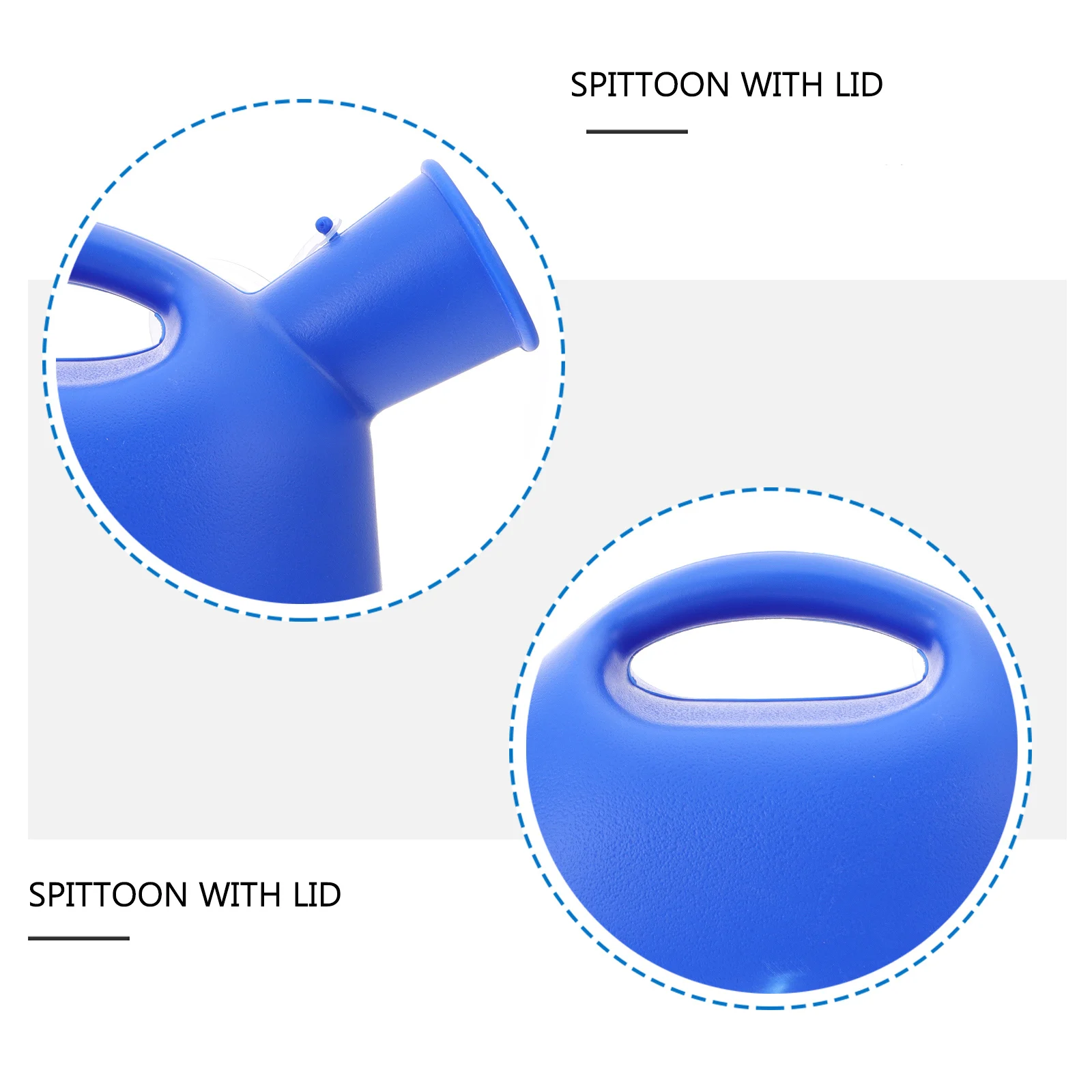 

Adult Urinal Men Spittoon Portable Chamber Pot Large Capacity with Cover Bucket Home Potty
