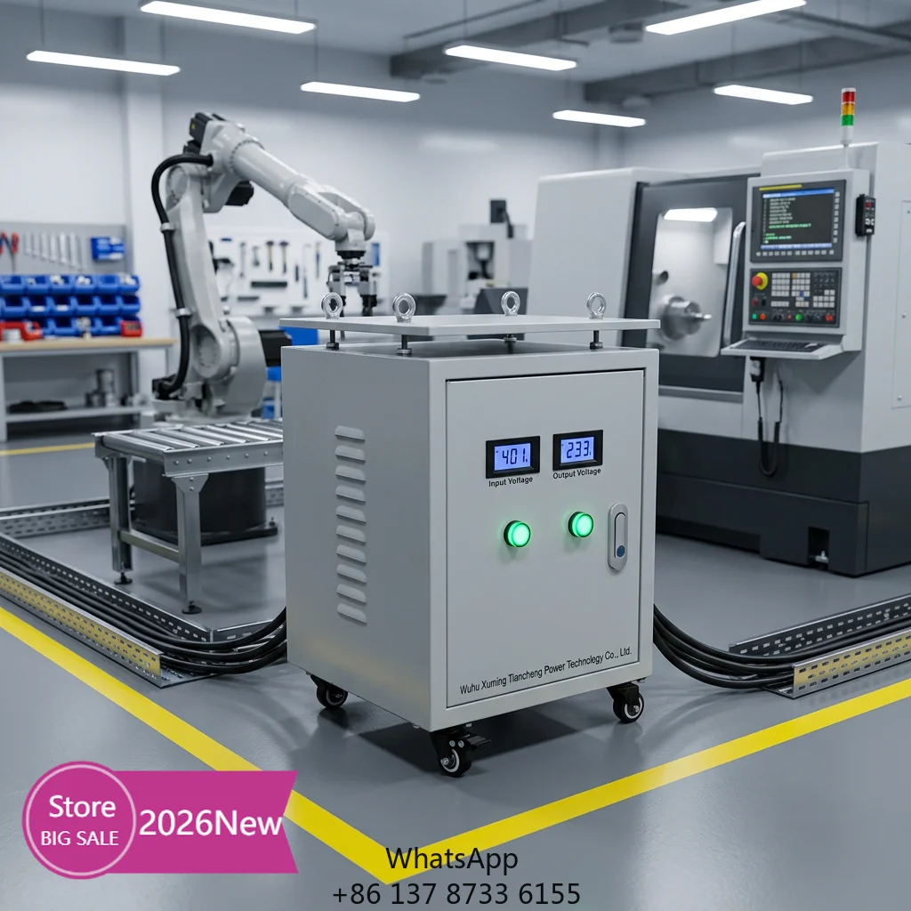 2026 New Certified 10KVA All Copper Three Phase 380V To 220V Manufacturing Power Transformer
