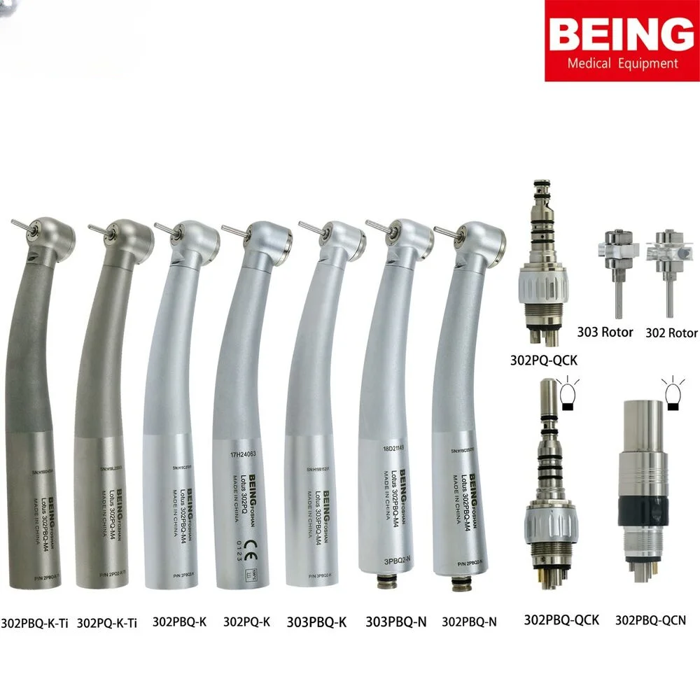 BEING Dental High Speed Handpiece LED KaVo Multiflex NSK Style LED Coupling 6Hole 302PQ 303PBQ