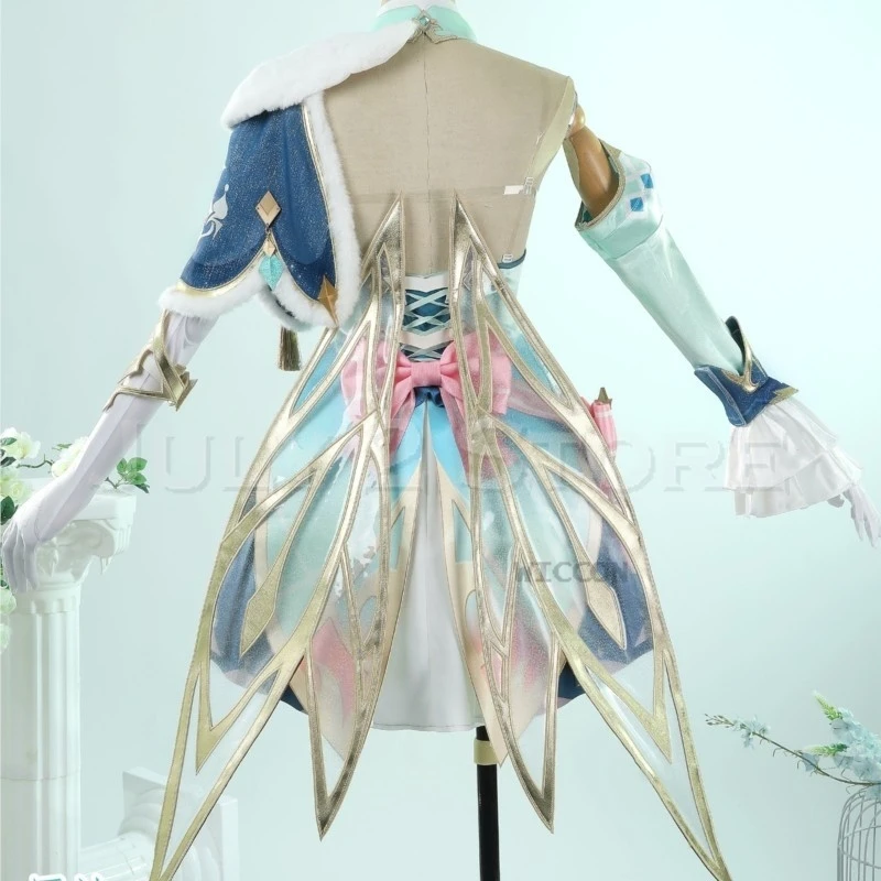 Vesna Cosplay Genshin Impact Costume Wig Snezhnaya Game Halloween Outfits High Quality Fancy Suit Dress Customized Versi - view 3