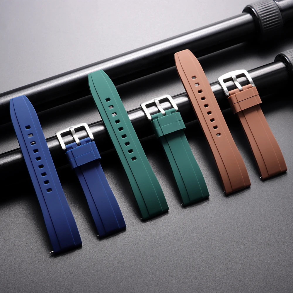 20mm 22mm Universelles wasserdichtes Gummiband für Rolex für Armani für Omega Armband Sport Silikon Uhrenarmband für Seiko Armband – Detail 12