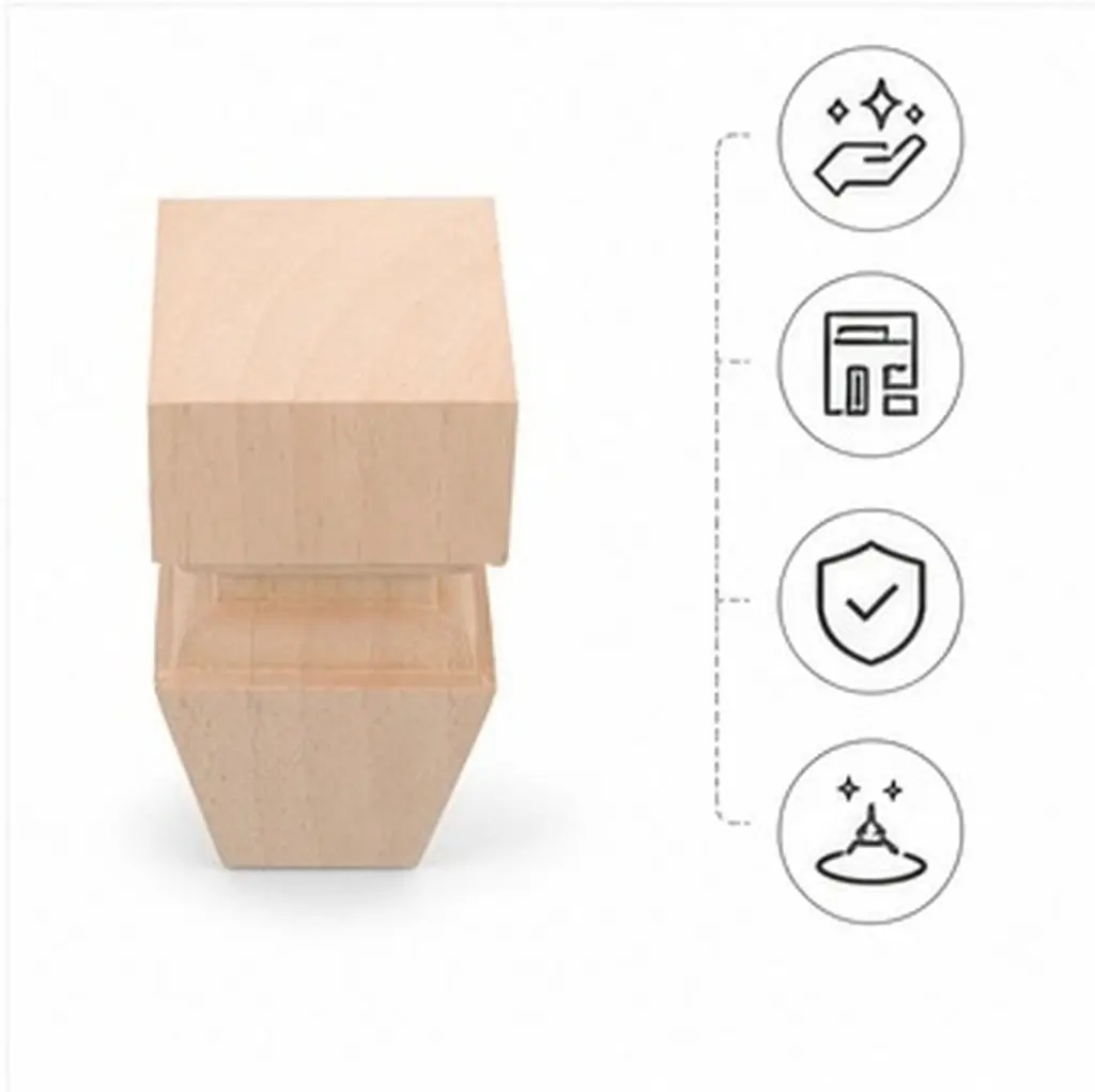 Handcrafted Solid Wood Carved Furniture Legs Replacement Feet for Chairs Tables Cabinets Sofas Beds Dressers Shelves Display
