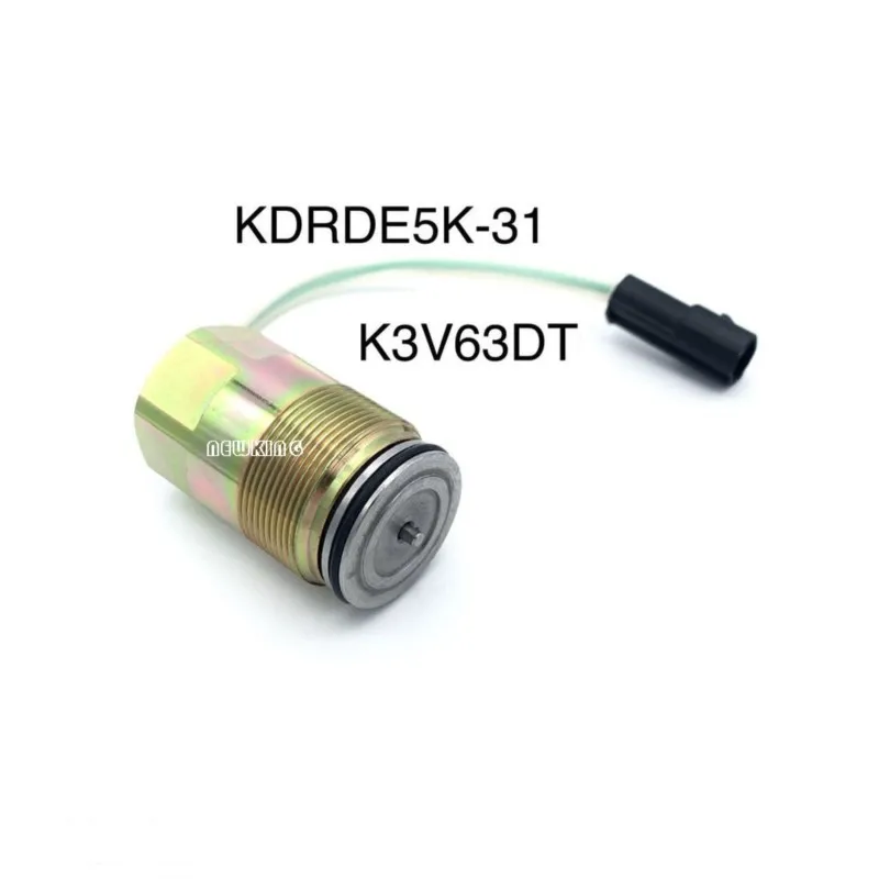 1 pcsSolenoid valve DH220 - 5 SK200 - 6 SK200 - 6E K3V63DT KDRDE5K - 31Excavators Hydraulic pump Accessories Solenoid valve