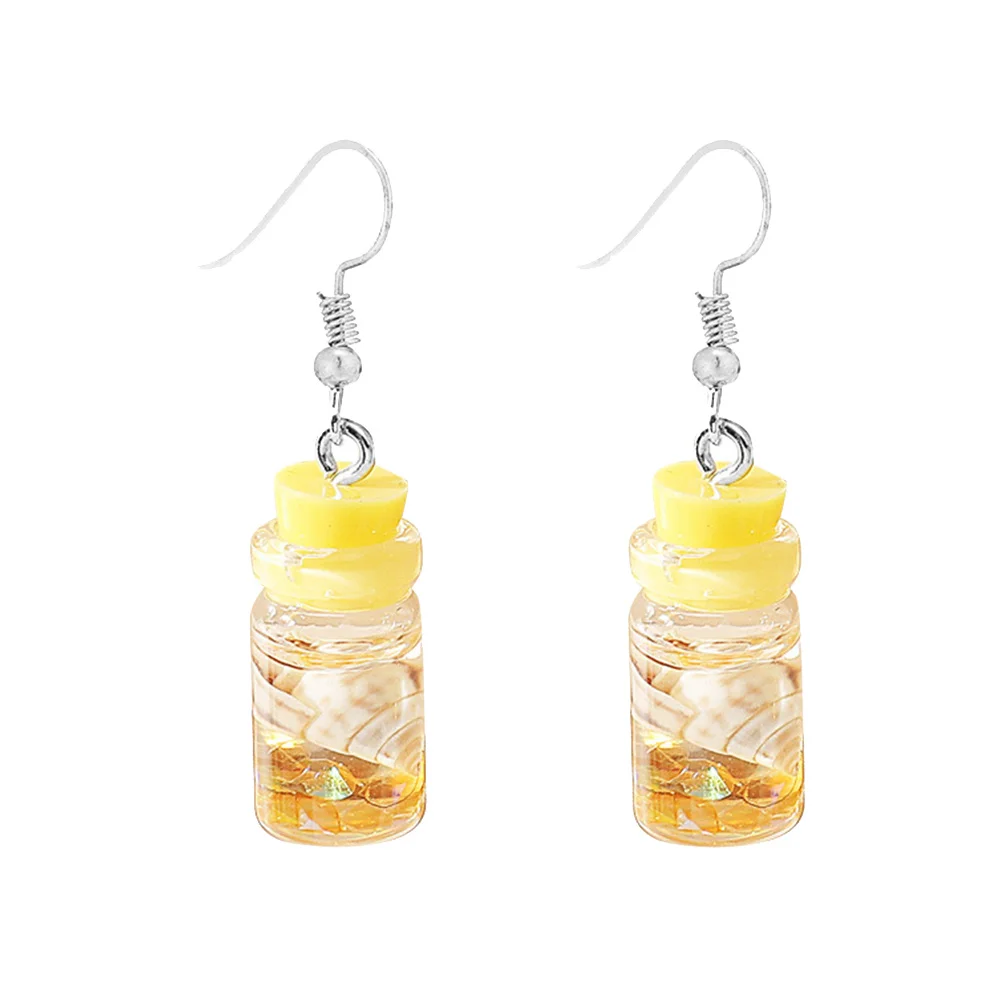 

Shell Bottle Earrings Resin Lovely Delicate Craftsmanship Piercing Stylish Accessories Women Girls Fashion Design Gifts