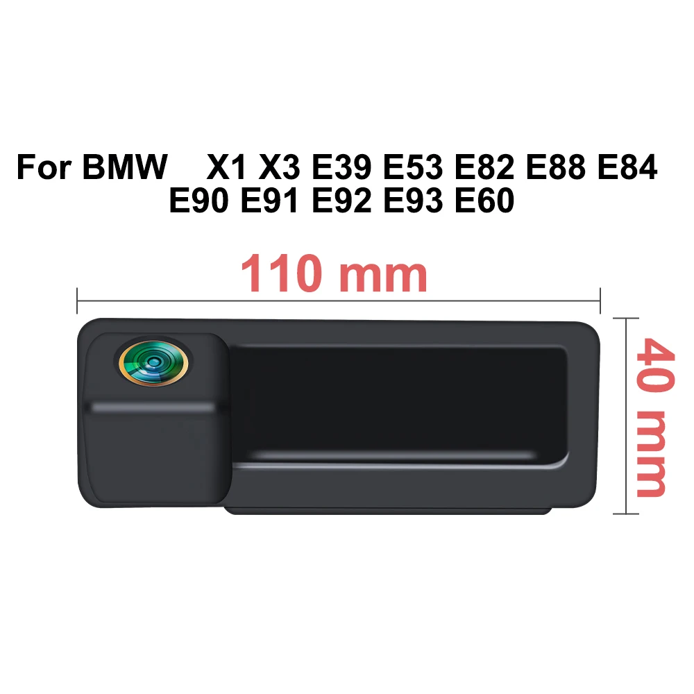 AHD 2K Rear View Camera For BMW X1 X3 E39 E53 E82 E88 E84 E90 E91 E92 E93 E60 E61 E70 E71 E72 Backup Reverse Fisheye Lens Camera