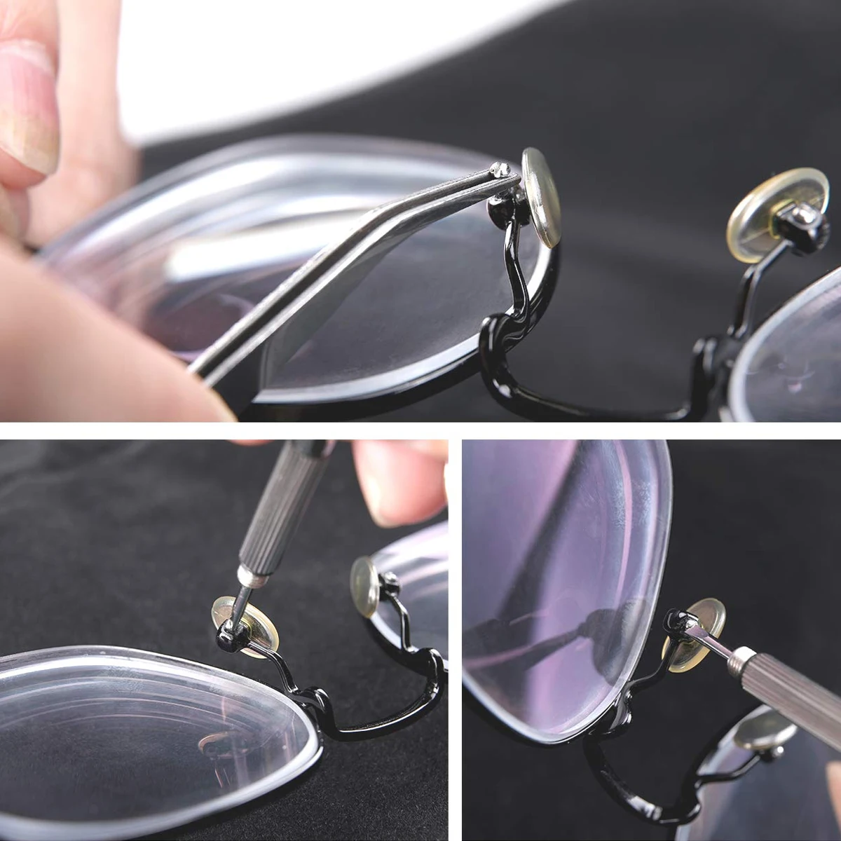 

Glasses Repair Tool Set Kit Screwdriver Mini Screws Sunglasses Tools Stainless Steel Various Sizes Fit Most Home Needs
