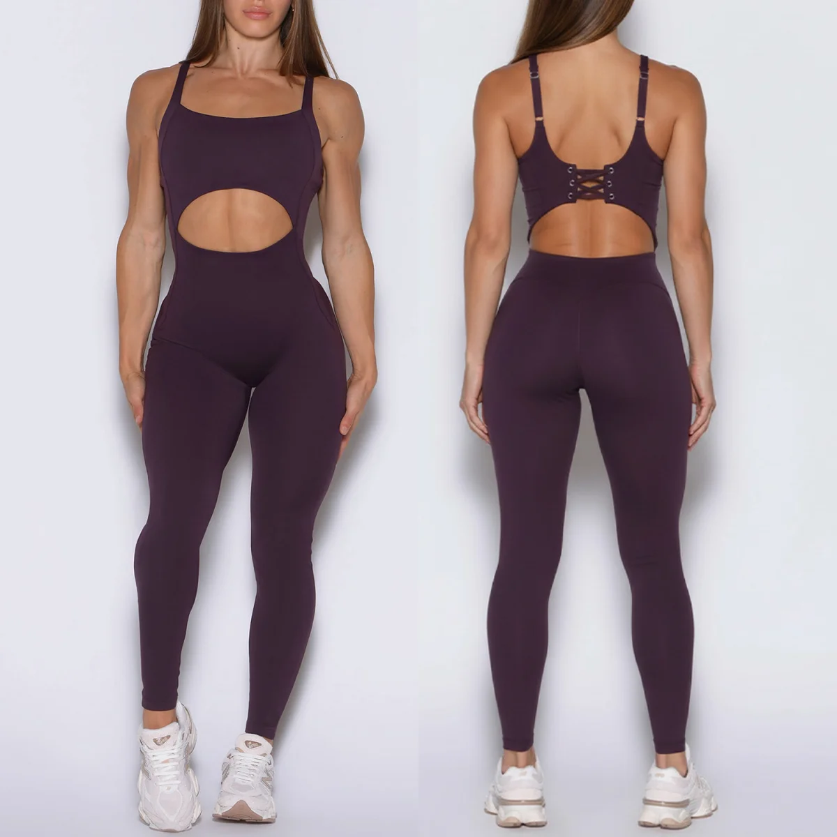 

Women's One-piece Yoga Sports Jumpsuit Yoga Onesie Outdoor Running Fitness workout clothes for women Gym Exercise workout set