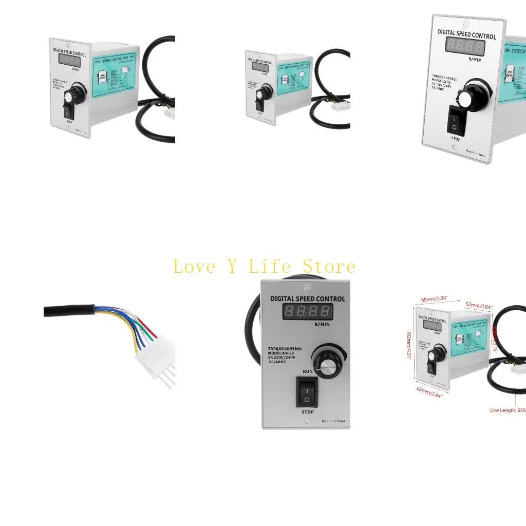 

L74C 220 В, 50/60 Гц, точный регулятор скорости двигателя, контроллер регулятора двигателя UX-52, 400 Вт