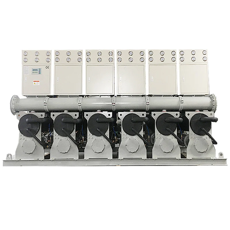 Chemical Refrigeration Machine Large Water-Cooled Screw Chiller Low-Temperature Freezer -80°C Industrial Condensing Unit