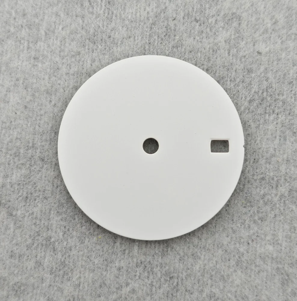 맞춤형 로고 시계 다이얼, NH35 다이얼, 싱글 캘린더 다이얼, 화이트 다이얼, 시계 액세서리, NH35/NH36 무브먼트에 적합, 28.5mm