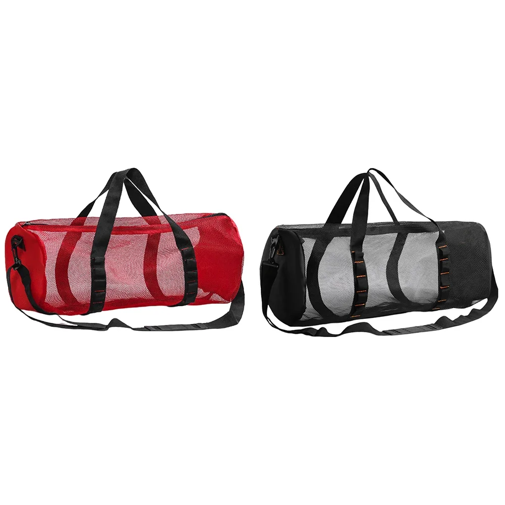 Diving Mesh Bag Outdoor Beach Travel Swimming Organizing Pouch Nylon Snorkeling Equipment Fins Storage Carrying Tote