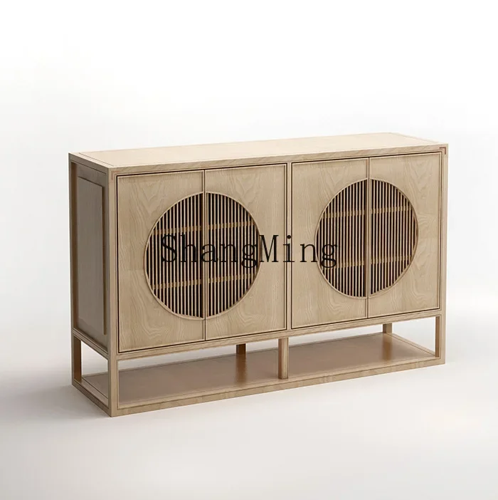 

CL New Chinese Style Solid Wood Entryway Cabinet Modern Simple Antique Furniture Multi Functional Cabinet