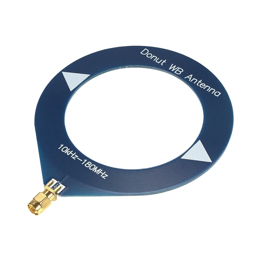 10kHz-180MHz Donut Antenna For Compact Installations Omnidirectional Coverage Space-efficient Design For SMA Male