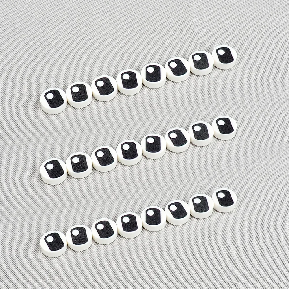 MOC 10PCS Circolare Lungo 98138 Occhio Bianco Stampato Modello Building Block Persona Figured Accessori Compatibili Giocattolo Regalo Dei Bambini