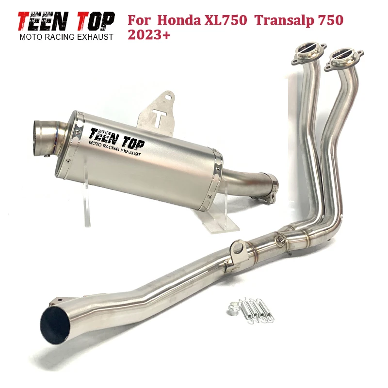 Tubo de escape para motocicleta Honda XL750 Transalp 750, tubo delantero de escape 2023+ tamaño OEM, silenciador de escape, cabezal de escape para moto