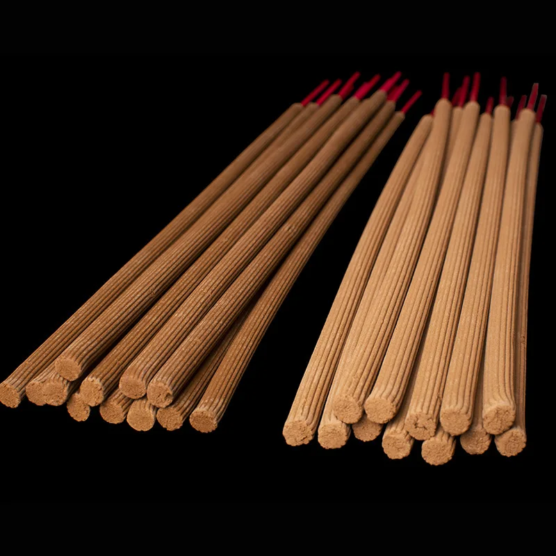 48cm Natural Sandalwood Incense Sticks 12pcs/lot 70mm Width Temples Plus Size OUDH Bamboo Stick Incense God of Wealth Fragrance