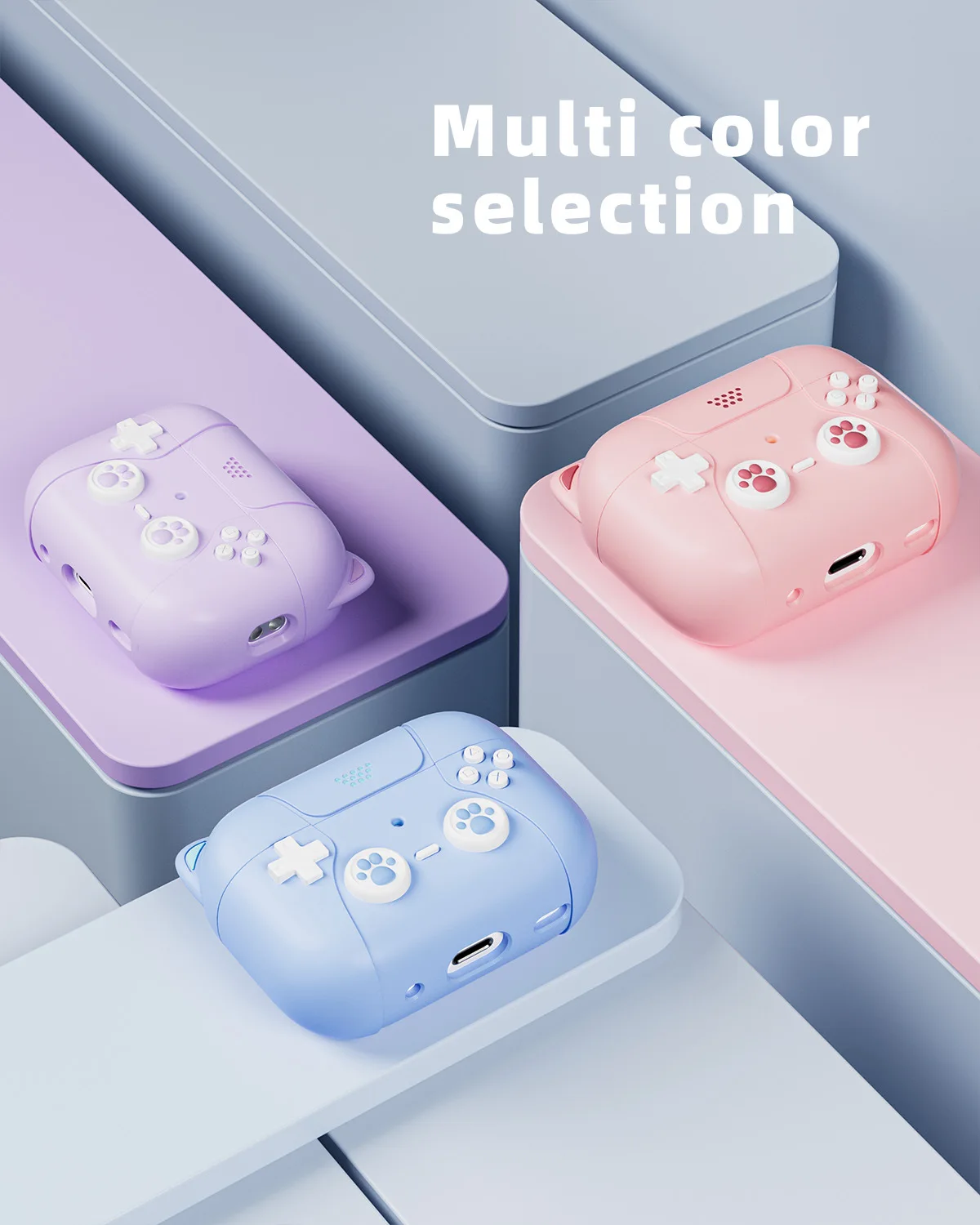 

For AirpodsPro2 Headphones Silicone Protective Cover Cartoon Protective Cute Case