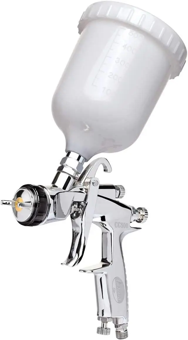 Elite Cc500 Color And Clearcoat Hvlp Stainless Steel Paint Spray Gun