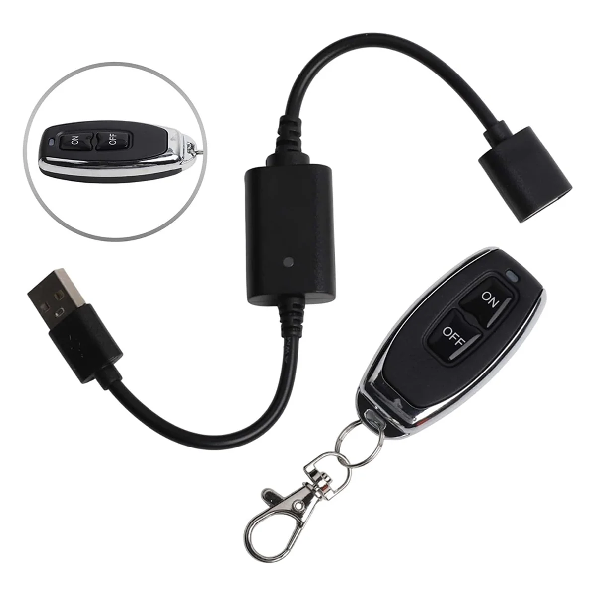 A56K DC5V 433Mhz USB Wireless Remote Control Switch Driver Power on OFF for LED Light Strip Reading Lamp Light Fan