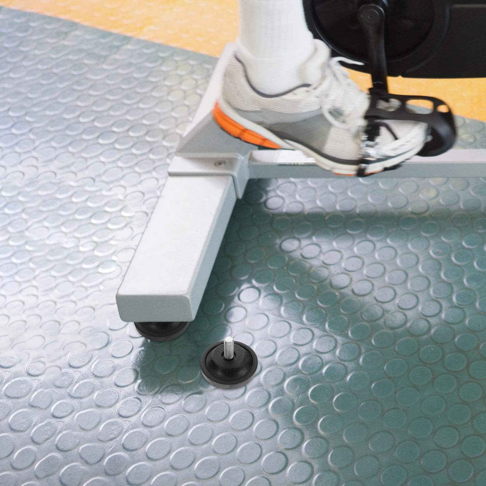 

2Pcs Anti-Slip Adjustable Rubber Furniture Leveling Feet Support Pads for Treadmill Exercise Bike Sofa Table Chair Cabinet