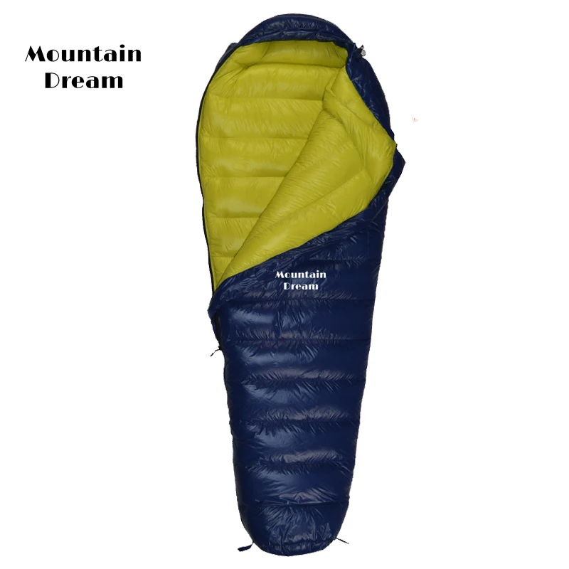 Mountainream mummy warm adult super light outdoor camping hiking stuffed duck down sleeping bag